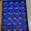 LANKER 24 Pack Flameless Led Tea Lights Candles, Flickering Blue Battery Operated Electronic Fake Candles, Decorations for Wedding, Party, Christmas, Halloween and Festival Celebration (Blue)