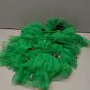 Hillban Christmas Tree Costume Set Festive Party Outfit Tulle Skirts Star Headband Beard Ornaments for Women 7-8Y (Green)