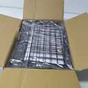 6-Tier Stackable Closet Organizers and Storage Shelves, Closet Shelf Organizer Basket Bins, Foldable Sweater Storage for Clothes Organizer System, Black 