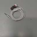 in Ear Wired Earbuds, Wired Headphones with Microphone, 3.5mm Corded Earphones with in Line Volume Controller (White)