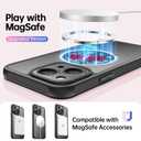 FUNMIKO Cute Phone Case for iPhone 13 Mini - Wireless Charging & Military-Grade Protection - Trendy Wildflower Design for Women Girls, Non-Slip Translucent Matte Hard Cover - Blooming Red Rose