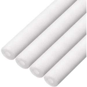 uxcell Foam Tube Pipe Insulation Freeze Protection Cover 3.28 Ft Length 0.39in ID 1.18in OD Pipe Insulation Kits White 4 Pack
