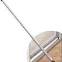 DIIG Sliding Door Security Bar, 17.7-50.5inch Adjustable Sliding Patio Door Lock Bar with Rubber Tips, Diameter 1inch Window Security Bar for Home Apartment Travel Children Women Pets Safety(White)