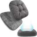 BUYUE Thickened Chair Cushion for Dining Chair, 2-Tier Memory Foam Support, 2-Faced Reversible Kitchen Seat Cushion, Practical Non-Slip Chair Pad, 1 Piece, Dark Grey