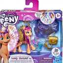 My Little Pony: A New Generation Movie Crystal Adventure Alicorn Sunny Starscout - 3-Inch Alicorn-Style Toy, Surprise Accessories, Bracelet