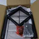 Vinyl Record Storage Holder with Wheels, 2-Tier Record Holder 160-200 LP with Dividers, Retro Style Quick Assembly Vinyl Record Display for Albums, Magazine, Book, Files(2 Tier- Rustic Brown)