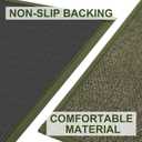 LEKEEPGO Door Mat Indoor Entrance, Indoor Door Mat, 24"x36", Olive Green