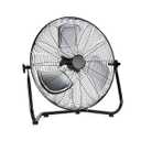 Amazon Basics 18" High Velocity Industrial Floor Fan with 3 Speeds, Powerful Airflow, Air Circulator, Tilt Head, ETL-Listed Safety Compliance, Metal Housing/ Blades, for Commercial Space 100W, Black