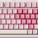 YUNZII B75 PRO Wireless Mechanical Keyboard,75% Layout with Knob, Hot Swap Gasket Custom Structure, Creamy Pre-lubed Switches, RGB Backlit, Bluetooth/Type-C/2.4G for Win/Mac(Milk Switch, Pink)