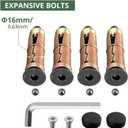 EYPINS Security Ground Anchor, Heavy Duty Alloy Steel Anti-Theft Floor Wall Anchor Lock for Motorcycle, Bicycle, Scooter, Chain Lock,Outdoor Indoor Concrete Brick Surfaces Installed