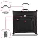 SwissGear 7895 Premium Garment Bag with Spinner Wheels, Bonus Hanging Feature, 24-Inch Luggage - Black