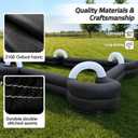 Inflatable Soccer Billiard Ball Inflatable Pool Table Games, Giant Soccer Pool Pitch Billiards, Football Billiard Ball with Blower & Balls for Backyard Outdoor/Commercial Sports Game