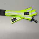 LED Reflective Belt Sash - 5 Lights Colors & 3 Light Modes High Visibility Night Safety Belt, Rechargeable Light Up Running Gear Adjustable Vest Straps for Runners Walkers Men Women (Green)