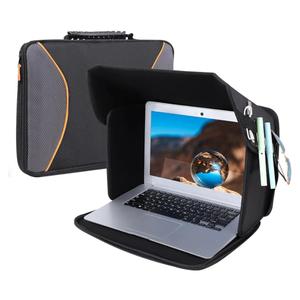 Laptop Sun Shade Laptops Sun Glare Shield Laptop Sunshade Bag for Working Outside Privacy Screen Hood Foldable Shield Cover 12-14'' (Patent Pending)
