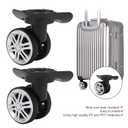 1 Pair Luggage Suitcase Wheels, Trunk Wheels, Luggage Wheel Spare Part Universal Wheel Replacement Luggage Suitcase Wheels for Luggage Suitcase Trolley, Mute Double Row Wheels