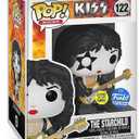 Pop Rocks: KISS - The Starchild (Glows-in-The-Dark) Exclusive Vinyl Figure Bundle with Compatible Funko Box Protector