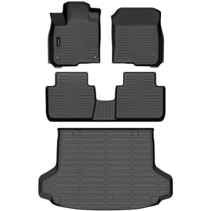 Auxko All Weather Floor Mats Cargo Liner Fit for Honda HR-V(Include Hybrid) 2023 2024 2025 2026 TPE Rubber Liners HRV Accessories All Season Guard Odorless Anti-Slip Floor Mats Cargo Liner