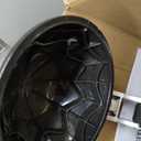 QCen Electric Citrus Juicer Squeezer, Electric Juicer for Orange, Lemon and Limes with Rubber Handle and Two Size Cones, Anti-Drip Spout, Easy to Clean and Use, BPA Free, Black/ Stainless Steel