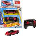 Hot Wheels RC Toy Car, Remote-Control Ferrari SF90 Stradale Assetto Fiorano in 1:64 Scale, Race On- and Off- Track, Booster Button for Speed