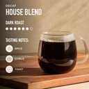 Peet's Coffee, Dark Roast Ground Coffee, Decaffeinated Arabica Coffee - Decaf House Blend 18 Ounce Bag (EXP 06/14/26)