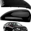 LOIYLLEN Passenger Side Mirror Cover Replacement for Chevrolet Chevy Cruze 2009 2010 2011 2012 2013 - Right Side Mirror Covers, Rear View Mirrors Cap Accessories Black