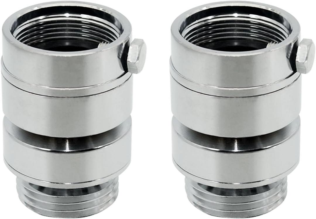 2Pcs PK1390 Self -Draining Vacuum Breaker Replacement, Outdoor Faucet Adapter, 1.01’’ Inner Diameter