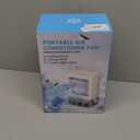 Portable Air Conditioner, Cooling Fan with 3 Speeds & 3 Modes, Evaporative Air Cooler Fan for Home & Office, Small Mini Conditioners, 7 Color Lights 2/4 Hour Timer, 900mL Water Tank (White Bule)