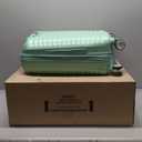 American Tourister Stratum 3.0 Carry-On Spinner, Airline Approved, Durable Hardside Luggage, Expands 1.5", RightHeight Adjustable Handle, Surreal Green