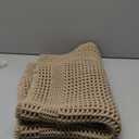 AMOAMI Waffle Bath-Mat, Absorbent Bath Mats for Bathroom Non Slip, Machine Washable Bathroom Rugs with Tassels Ultra Soft Boho Bath Rugs for Floor 17''x24'' Beige