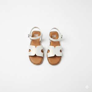Girls Sandals Kids Open Toe Flat Sandals Ankle Strap Dress Shoes for Toddler Little Big Kid 2