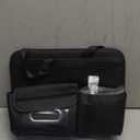 PU Leather Back Seat Organizer Universal Multifunctional Large Capacity Rear Hanging Seat Storage Bag With Tissue Bag
