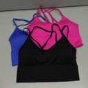 Sykooria 3 Pack Strappy Sports Bra for Women Sexy Crisscross for Yoga Running Athletic Gym Workout Fitness Tank Tops, Small