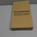 Jovrun Elevated Dog Bowls for Medium Large Size Dogs, Non-Slip Dog Feeder with 1*Stainless Steel Dishes & 1*Slow Feeder Bowl, 5 Heights Adjustable Raised Bowls to 3.15-8.66-9.84-11.02-12.2 (Beige)