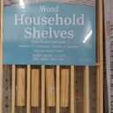 Whitmor Wood Household Shelves 10.25x24.75x11.5, Natural wood 