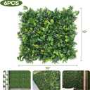 Boshen Artifical Grass Wall Backdrop 6PCS 10"x10" Boxwood Panels Grass Boxwood Hedge Wall Panels Greenery UV Protected Artificial Grass Wall Decor for Party Wedding Backyard Indoor Outdoor