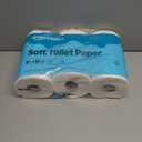 Amazon Basics 2-Ply Soft Toilet Paper, 6 Rolls (1 Pack of 6), Equivalent to 37 Regular Rolls, Packaging May Vary
