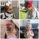 CLLOT 40PCS 4.5 Inch Hair Bows for Girls Grosgrain Ribbon Toddler Hair Accessories with Alligator Clips for Baby Girls Toddlers Kids in Pairs