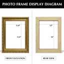 ARTGOW Solid Wood Frame for 12x16 Canvas Paintings, Finished Antique Ornate Gold Canvas Frames for Oil Painting Art Prints, for Home Living Room Wall Decor (Empty Frame Only, No Backboard and Glass)