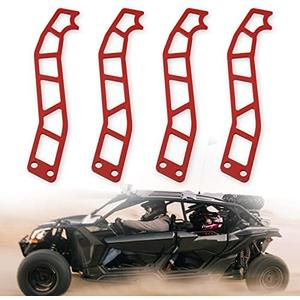 SKYJDM 4PCS Door Latch Handles Compatible with 2017-2022 Can-AM Maverick X3 X RS DS Turbo R Max 2 & 4 Door Models, (Red)