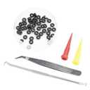 O-Ring, Black Nitrile Buna-n, 0.042" ID x 0.050" CS/Width, (Mini #2M)(50 Pack)