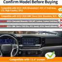 13.4Screen Dashboard Phone Holder Compatible with 2022-2026 Chevy Silverado&GMC Sierra Center Console Organizer Dash Phone Mount Dash Tray for Silverado Accessories(Silverao/Sierra 22-26)
