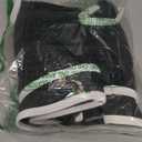 BMJL Women's High Waisted Bikini Ribbed Two Piece Swimsuit High Cut Color Block Adjustable Straps Bathing Suit (Medium, Black043)