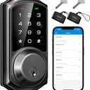 Veise VE06 Smart Deadbolt with App Control, Keyless Entry Smart Lock for Front Door, Electronic Digital Door Lock with Code, Easy Install, Matte Black