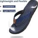 KuaiLu Womens Casual Flip Flops with Comfortable Arch Support Yoga Mat Summer Beach Walking Thong Cushion Sandals Lightweight Flats Non-Slip Shoes Indoor Outdoor