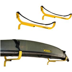 SUSPENZ Kayak Storage Rack, Flat Wall Hanger/Hook for Canoe, Kayak, SUP Storage, Indoor & Outdoor Use, Safety Straps, Holds 125 lbs (11-8801)