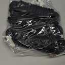 Boat Dock Lines, 1/2 Inch Braided Nylon Rope, 25 ft Mooring Marine Docking Lines with Loop, Black, 4 Pack