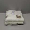 Premium 5x7 ft White and Beige Checkered Rugs, Low-Pile Living Room Bedroom Plaid Rug, Machine Washable Soft Throw Carpets for Nursery Kids, Girls