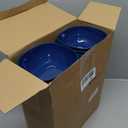 Gejoy 64 Pcs Unbreakable Cereal Reusable Wheat Straw Lightweight Bowls Microwave and Dishwasher Safe Soup Fiber Bowls for Kitchen Serving Salad Rice Snacks (Blue)