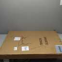 Folding Table 6 FT Lightweight Camping Table Portable Plastic Rectangular Outdoor Dining Table Steel Legs Fold-in-Half with Carrying Handle for Indoor,Picnic,Party,Wedding,Events(White)