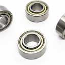 Wheelchair Caster Bearings,Wheelchair Front Wheel Bearings,Transport Chairs Rear Wheel Bearing,ID11.1*OD23*T10mm,Compatible with 11MM(7/16") Wheel axles,8" Wheel Replacement Parts.STDS1011,(4pcs)